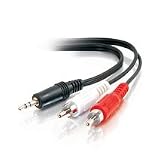 Cables To Go 40423 Stereo Male to RCA Male Y-Cable (6 Feet, Black)