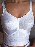 Elila Jacquard Softcup Posture Longline Bra