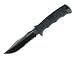 SOG Specialty Knives & Tools E37S-K Seal Pup Elite Straight Knife with Kydex Sheath, Black TiNi
