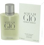 Acqua Di Gio By Giorgio Armani For Men. Eau De Toilette Spray 3.4 Ounces