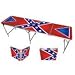 Confederate Rebel Beer Pong Table - 8 Feet with Bottle Opener, Ball Rack, & 6 Pong Balls!