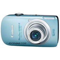 Canon PowerShot SD960IS 12.1 MP Digital Camera with 4x Wide Angle Optical Image Stabilized Zoom and 2.8-inch LCD (Light Blue)