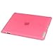 LUVVITT Glaze Smooth Finish Hard Back Cover Compatible with Smart Cover for iPad 3 and iPad 2 - Pink