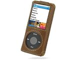 PDAIR レザーケース for iPod nano(4th gen.) ベルトクリップ付 スリーブタイプ ブラウン PALCIPDN4BS/BRの画像