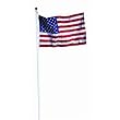 Valley Forge 18-Foot In Ground Steel Flag Pole With 3-Foot x 5-Foot Polycotton Flag
