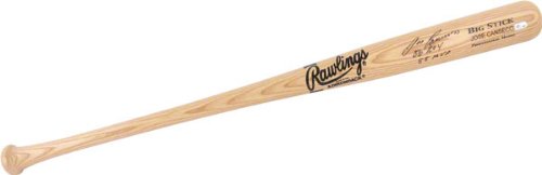 Jose Canseco Autographed Bat | Details: Blonde Big Stick, Oakland Athletics, ROY / MVP Inscription