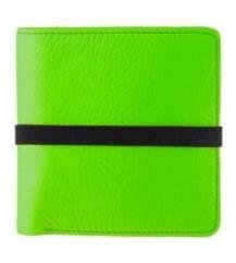 Marc By Marc Jacobs Pebble Leather Elastic Billfold Wallet Green