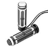 Chrome and Rubber Heated Hand Grips - Small Diameter...