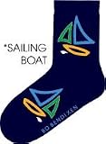 3 pairs of children's designer socks with sail boat