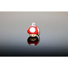 Super Mario Schl�sselanh�nger mit Licht, roter Pilz
