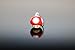Super Mario Schlüsselanhänger mit Licht, roter Pilz
