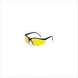 Klondike Safety Glasses With Black Frame And Amber Lightweight Polycarbonate Lens (12 Per Box)