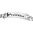 Stainless Steel Houston Texans Name Logo ID Bracelet