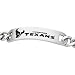 Stainless Steel Houston Texans Name Logo ID Bracelet