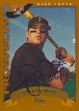 Ryan Doumit, Pittsburgh Pirates, 2002 Topps Prospects Autographed Card