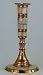 Brass Candle Holders - Brass 7" Mother of Pearl Inlay Taper