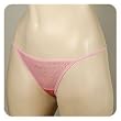 2pack Soft N' Stretch Mesh with Rhinestone Heart G-string Thong Panties.