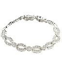 Oval & Diamond Shaped CZ Bracelet