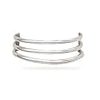 Sterling Silver 3 Row Polished Toe Ring