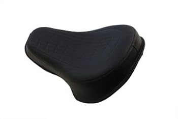 Motorcycle Black Leather Heritage Style Buddy Seat