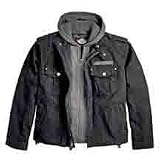 Harley Davidson® Men's Skull 3-in-1 Canvas Jacket. 100% cotton canvas. Removable hooded vest. 98415-08VM Harley Davidson® Men's Skull 3-in-1 Canvas Jacket. 100% cotton canvas. Removable hooded vest. 98415-08VM