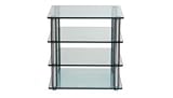 Gem Petite Separates frosted Glass hi-fi shelves 460 x 400 - per shelf frosted/coloured