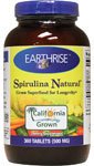 Earthrise  Spirulina Natural, 360 Tablets