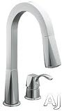 1 Handle Kitchen Faucet With Pullout Spout, Classic Stainless