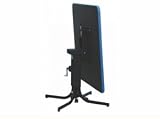Adjustable Height, Tilt Top Table Base In Black Wrinkle Finish, 1EA