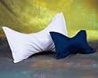 JAC Healthcare J1008 Bow Tie Fiber Filled White Neck Pillow