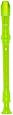 Lauren LRECGR 3-Piece Soprano Recorder, Green