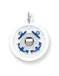 Sterling Silver US Coast Guard Disc
