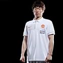 Manchester United Travel Polo Shirt - White/Black/Red