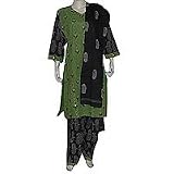 Salwar Kamiz Cotton Fabric Embroidery Multicolored