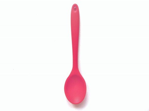 Silikon Löffel, 27 cm lang, rot, 260° hitzebeständig 