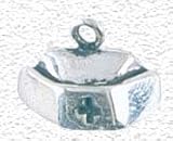 Solid Sterling Silver Nurse's Hat
