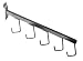 5 Hook Waterfall /Chrome--- Lot of 24 each
