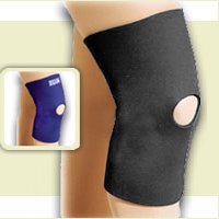 Safe-T-Sport Neoprene Knee Support - Open Patella. Black. 3X-Large