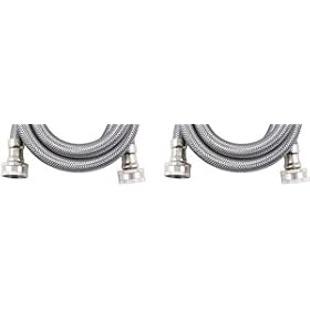 CALFLEX WMS6 BRAIDED STAINLESS STEEL WASHING MACHINE CONNECTOR (6-FT, ID) by Calflex