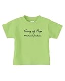 KING OF POP MICHAEL JACKSON on Infant & Toddler Cotton T-Shirt (in 29 colors)
