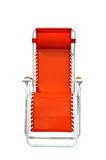 Gravity Free Lounger - Orange - White Frame