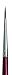da Vinci Oil & Acrylic Series 1640 Oil Paint Brush, Round Russian Black Sable, Size 0 (1640-0)