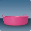 Tubtrugs SP35BL 9-Gallon Storage Bucket, Blue, Shallow