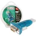 Digitus - adaptateur USB-A - RS232, USB 1.1, SUB-D 9 m�le sur USB-A m�le, inclu rallonge USB-A m�le sur connecteur 0,80 m Couleur: bleu translucide (DA-70145)