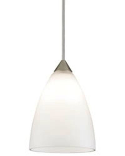 Alfa Lighting P61QJ-CHR-OPL 12V Medium Dome Pendant with Quick Jack Adapter, Chrome with Opal Shade
