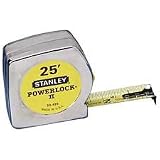 Powerlock II Power Return Rule, 1" x 25 ft., Chrome/Yellow