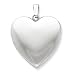 Genuine IceCarats Designer Jewelry Gift Sterling Silver 24Mm Plain Heart Locket