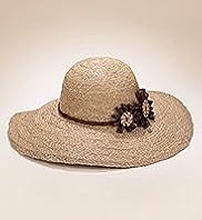 Per Una Straw Floral Band Braid Hat