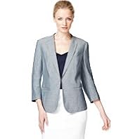 Autograph Linen Blend Textured Jacket