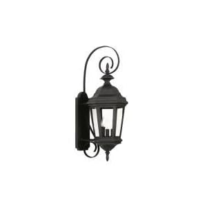Buy Kenroy Home 16313BL Estate 3-Light Medium Wall Lantern, Black by Kenroy Home now!